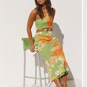 SABO Skirt Gala Cutout Floral Dress